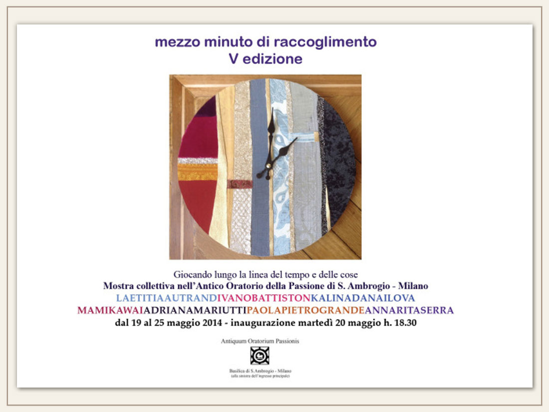 Mostra Mezzo Minuto di Raccoglimento-V edizione