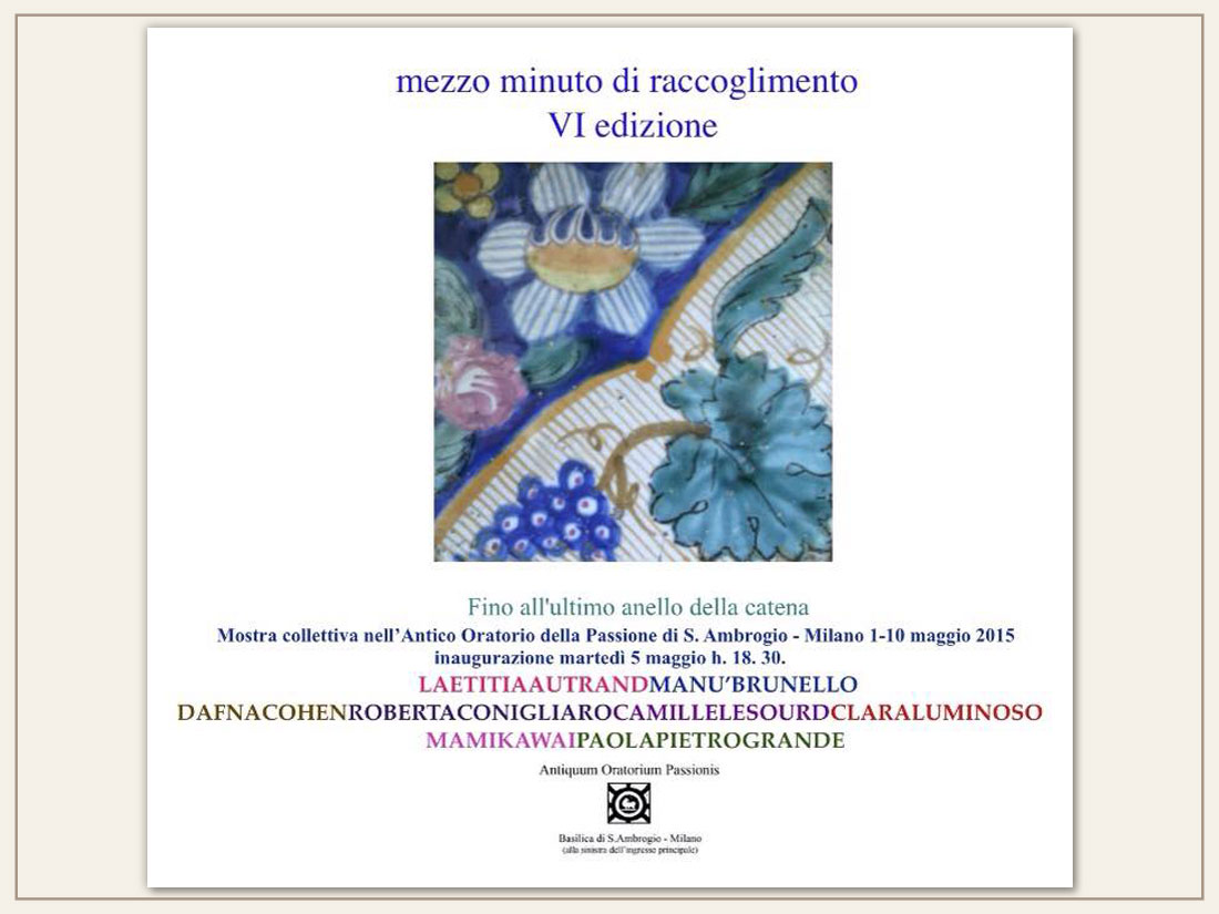 Mostra Mezzo Minuto di Raccoglimento-VI edizione