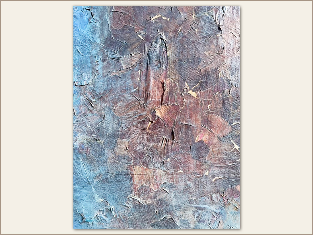 Dettaglio Le Lacrime delle Stelle: tecnica mista su tela, 50x70 cm, 2022